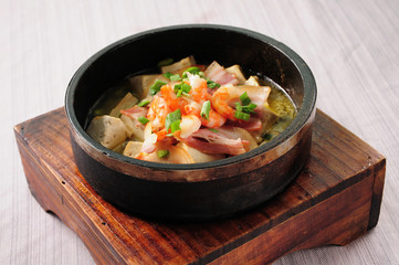 Stone pot tofu