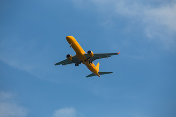Fototapeta na wymiar Passenger plane in the sky