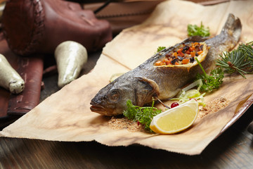 fish with vegetables