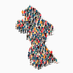 people map country Guyana vector