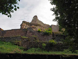 Fototapeta na wymiar Chateau Fort de Fleckenstein (Burg Fleckenstein) 