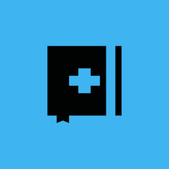 medical book icon. flat design
