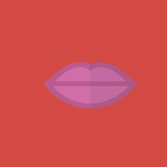 lips icon. flat design