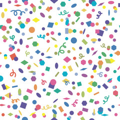 vector seamless confetti background pattern