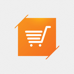 Shopping Cart sign icon. Online buying button.