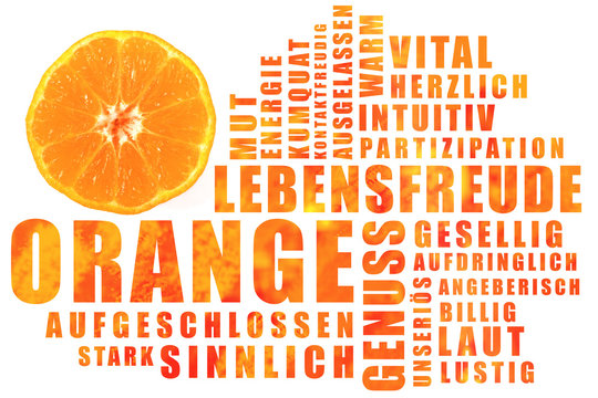 Orange, Assoziationen, Wirkung