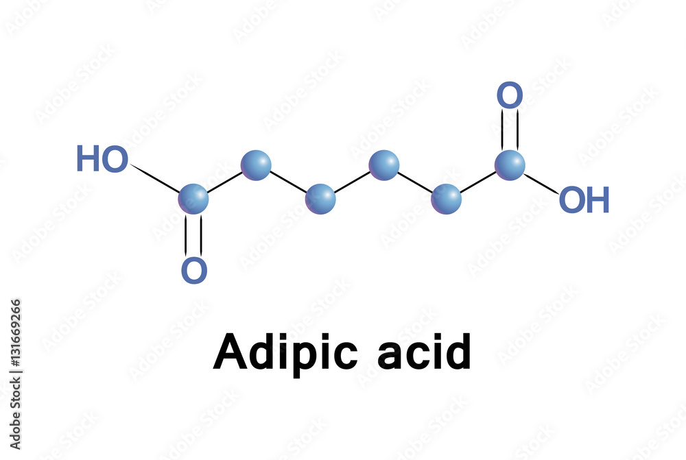 Canvas Prints adipic acid is the organic compound, this dicarboxylic acid produced mainly as a precursor for the p