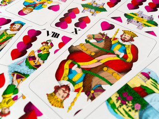 King of hearts german playing cards