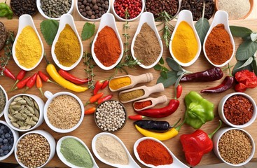 Spices and herbs.