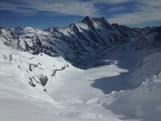 Fototapeta na wymiar Grindelwald- Fiescher Glacier