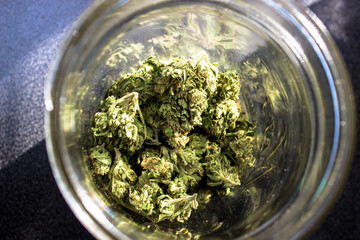 Marijuana in a Jar