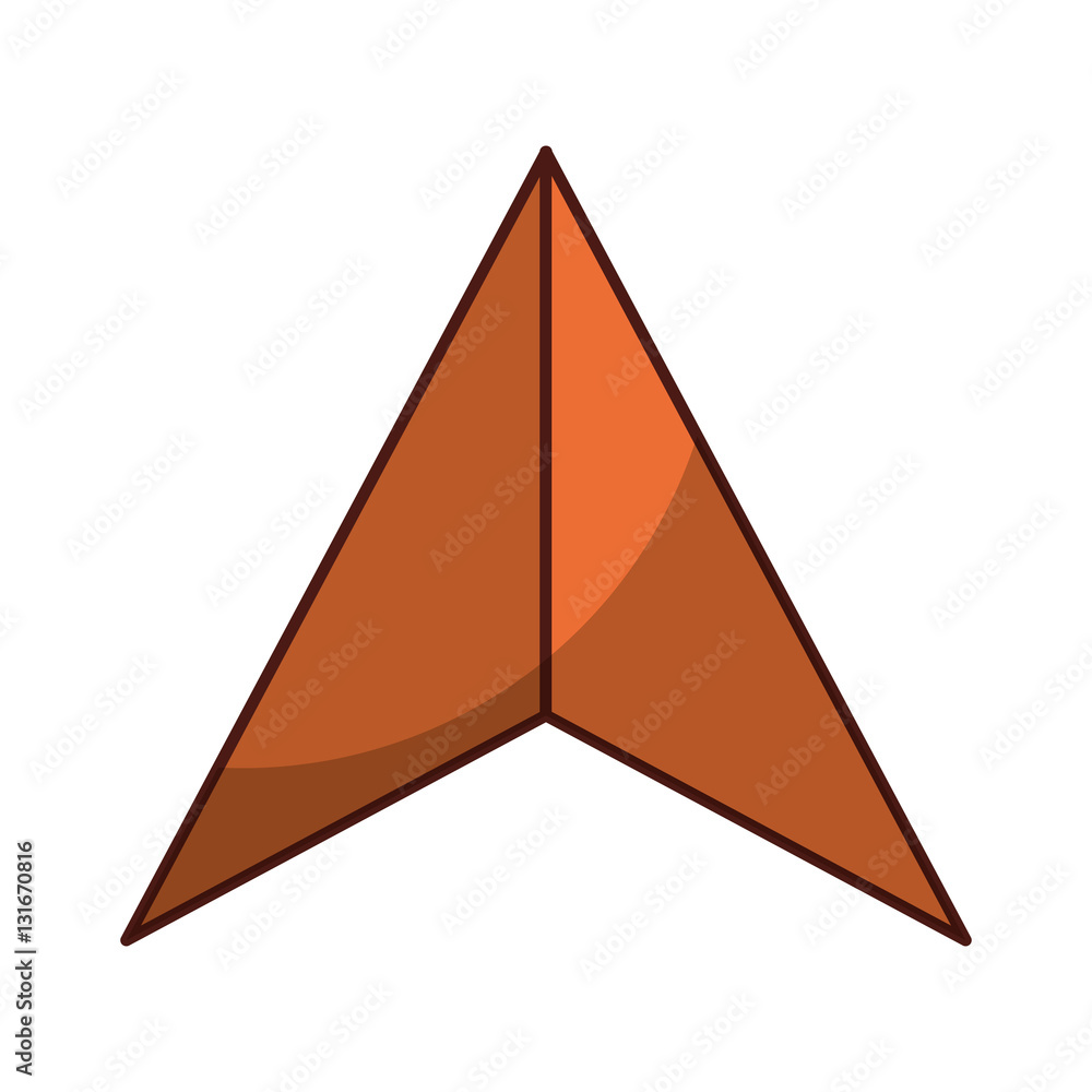 Poster arrow pointer isolated icon vector illustration design