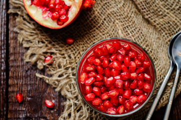 Pomegranate mousse