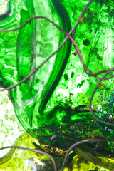 Аbstract composition in shades of green