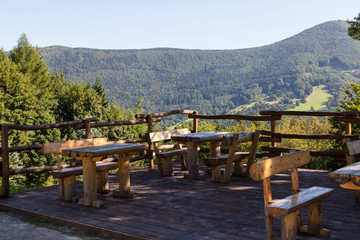 Resting place with  viewing platform , Slovakia
