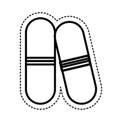 capsule medical isolated icon vector illustration design