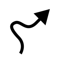 Black curved arrow