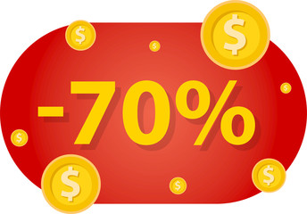 70% christmas sale red label