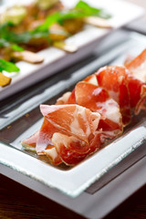 set of finger food - Serano ham