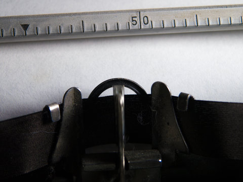 Closeup of an old typewriter