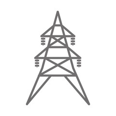 energy tower isolated icon vector illustration design