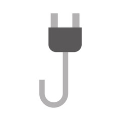 Obraz premium wire cable energy plug icon vector illustration design