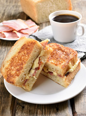 Grilled cheese sandwich for breakfast