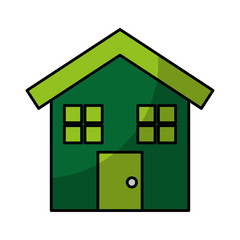 house exterior isolated icon vector illustration design
