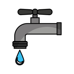 water tap isolated icon vector illustration design