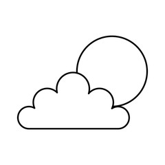 cloud silhouette isolated icon vector illustration design