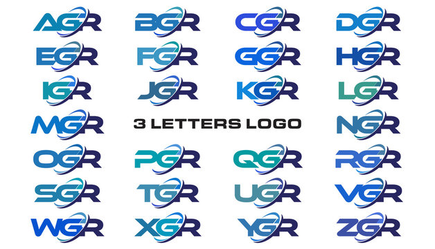 3 letters modern generic swoosh logo AGR, BGR, CGR, DGR, EGR, FGR, GGR, HGR, IGR, JGR, KGR, LGR, MGR, NGR, OGR, PGR, QGR, RGR, SGR, TGR, UGR, VGR, WGR, XGR, YGR, ZGR