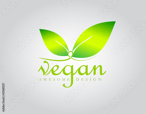 "Vegan logo design" Stock image and royalty-free vector files on
