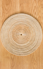 bamboo placemat straw wood