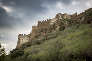 Fototapeta na wymiar Castle of Sagunto city, province of Valencia, Spain