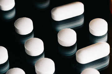 Pills organized and arranged 