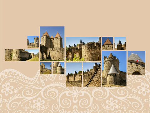 Collage of Carcassonne,France (my photos) 