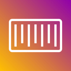 Bar code scan icon in trendy flat style isolated on grey background. Internet and ecommerce symbol for your design, logo, UI. Vector illustration, EPS10.