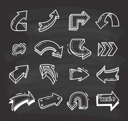 Arrow doodle design element