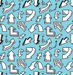 Arrow doodle background