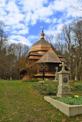 Drewniana cerkiew w Uluczy na Podkarpaciu