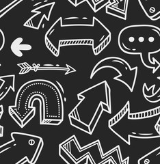 Arrow doodle background