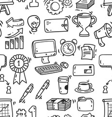 Business doodle background