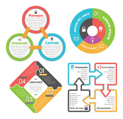 Business concept infographics set