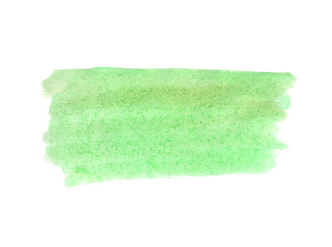 A fragment of the background in light green tones painted with watercolors