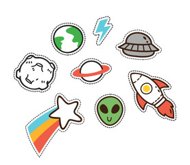 Set of cute patch
