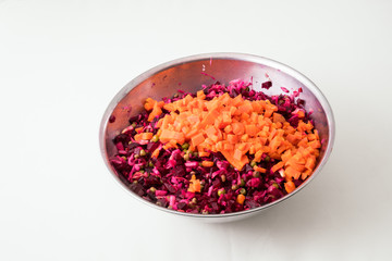 Russisn traditional beet salad