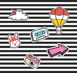 Cute cartoon patch collection