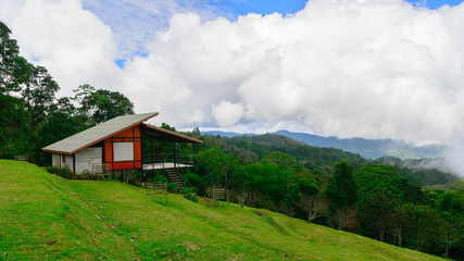 House shape modern elegance. Located at the foothills