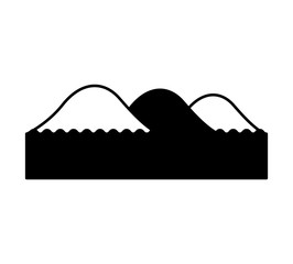 Fototapeta na wymiar mountain with lake emblem isolated icon vector illustration design