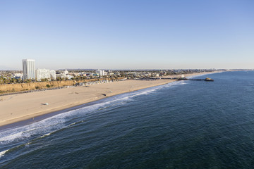 Santa Monica Beach Aerial